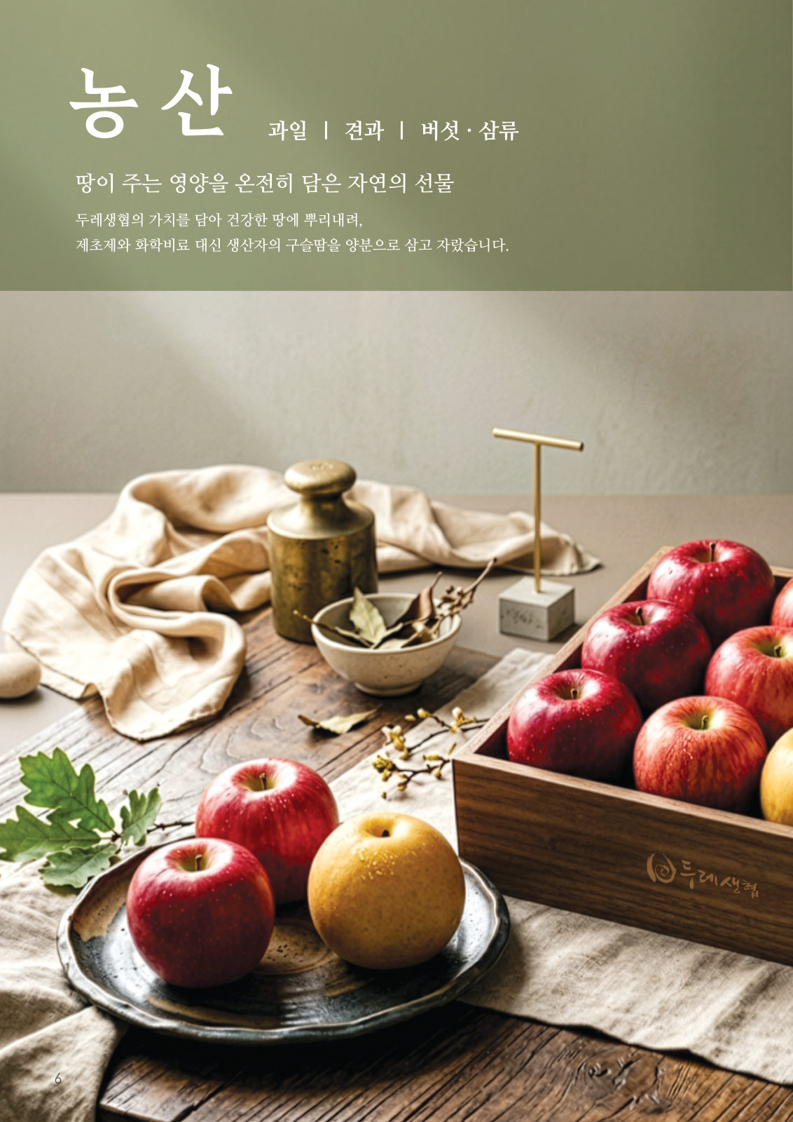 농산 선물세트 — 과일, 견과, 버섯·삼류